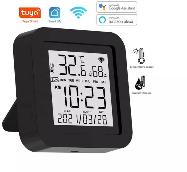TH02 - 3: 1 Smart IR távirányító + hőmérséklet páratartalom szenzor egyben - Légkondi, TV, világítás App irányítás
