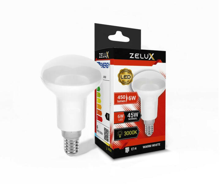 Led R50 6W E14 3000K (ZXR506E14WWW)