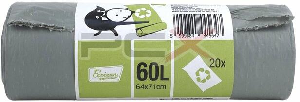 újrahasznosított Szemeteszsák 60-literes 20db