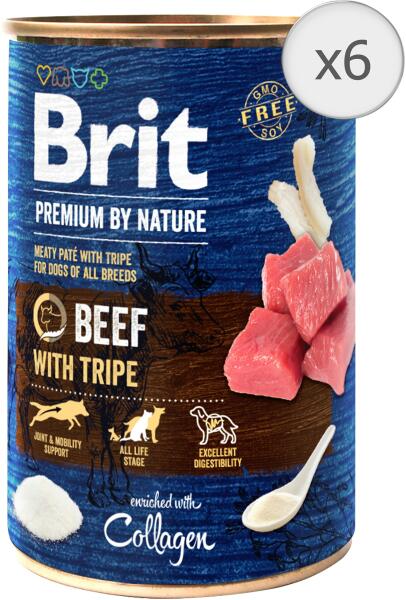 Premium by Nature Adult Beef with Tripes 6x400 g