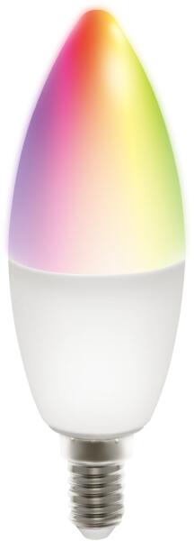 SMART HOME SH-LE14RGB WiFi, E14, 5W, RGB, fehér, szabályozható Izzó