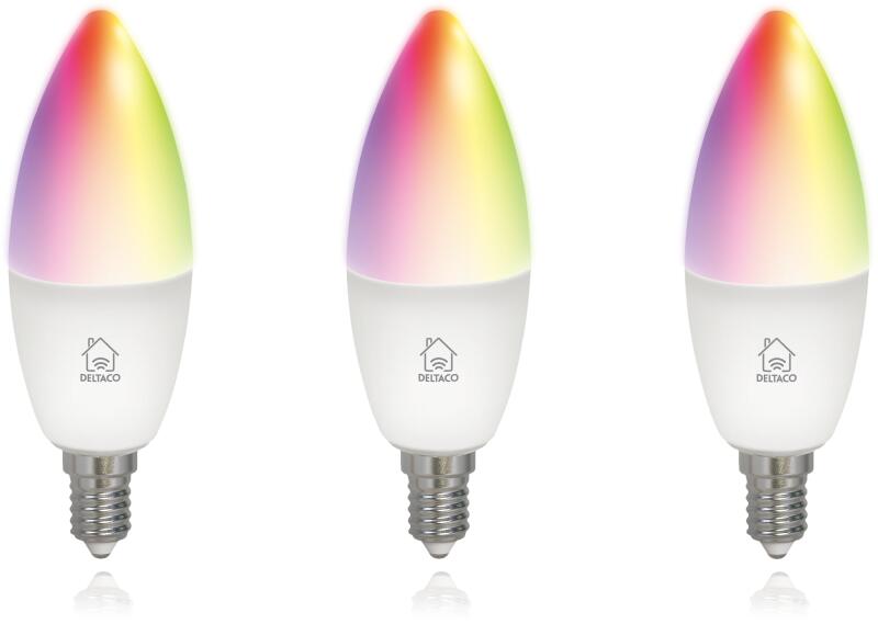 SMART HOME SH-LE14RGB-3P RGB, gyertya, 3db/csomag Izzó