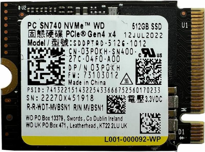 内蔵型SSD Western Digital NVMe SSD - 512GB, Amazon.com: Western Digital 512GB Gaming Gen4 M.2 2280 PCIe NVMe