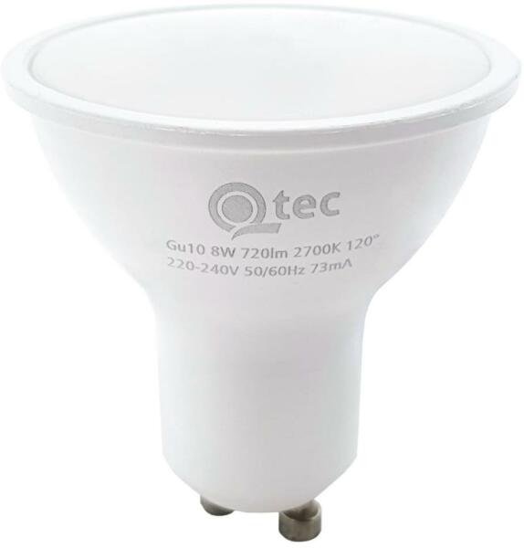 LED Izzó Qtec GU10/8W/230V 2700K BC0527 (BC0527)