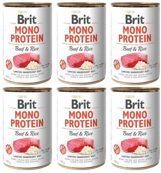 Mono Protein Beef & Rice 6x400 g