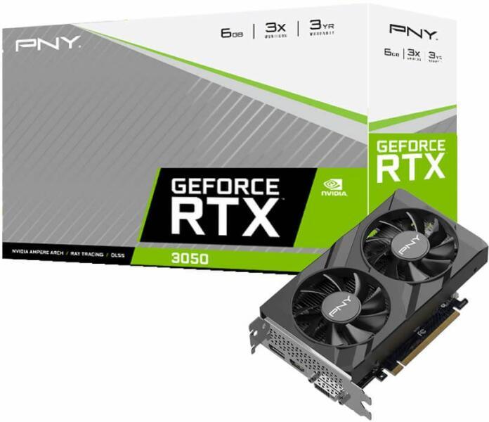 GeForce RTX 3050 Verto Dual Fan 6GB GDDR6 (VCG30506DFXPB1)