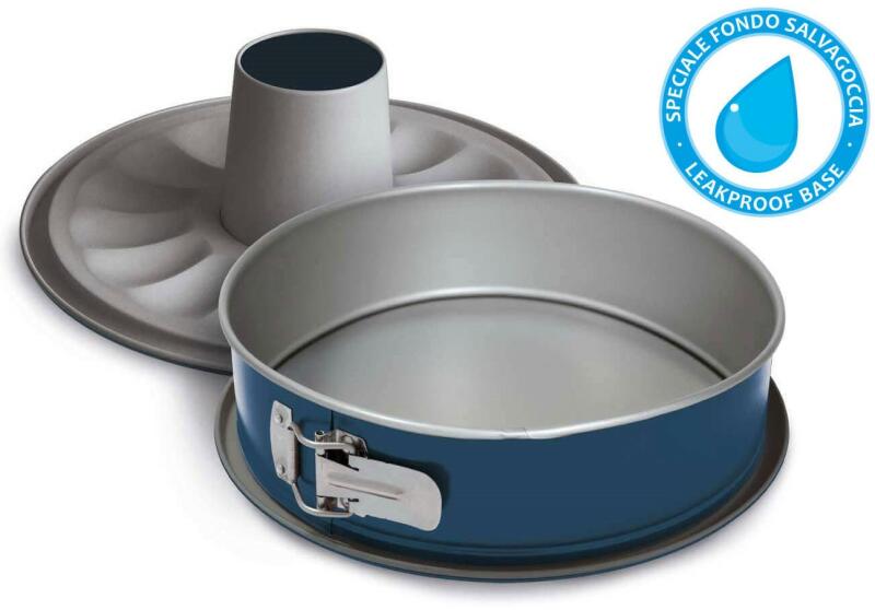Tortaforma XBAKE 26 cm, 2 alap, kék, acél, Guardini (GD10026SGPBSGNAM)