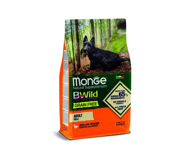 BWild Grain Free Mini Adult duck 2,5 kg
