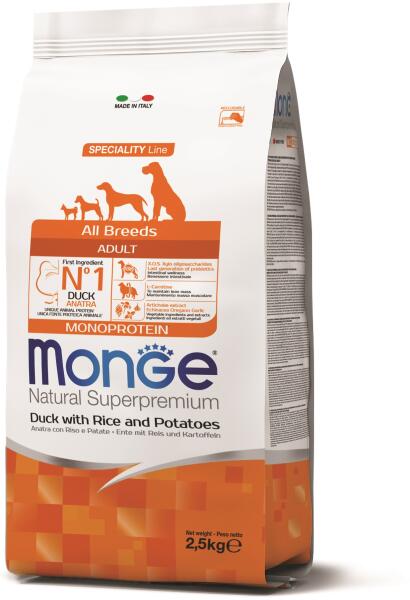 Speciality Line All Breeds Adult Monoprotein duck, rice & potato 2,5 kg