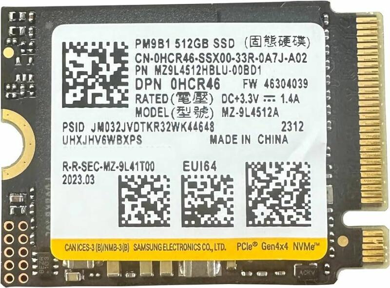 Samsung PM9B1 512GB M.2 (MZ9L4512HBLU-00BD1) (Solid State Drive