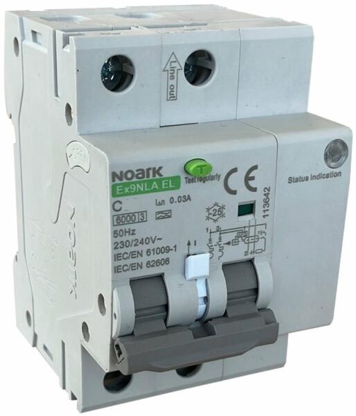 NOARK Electric Ex9NLA EL 2P C16 A 30mA RCBO cu detectie a arcului