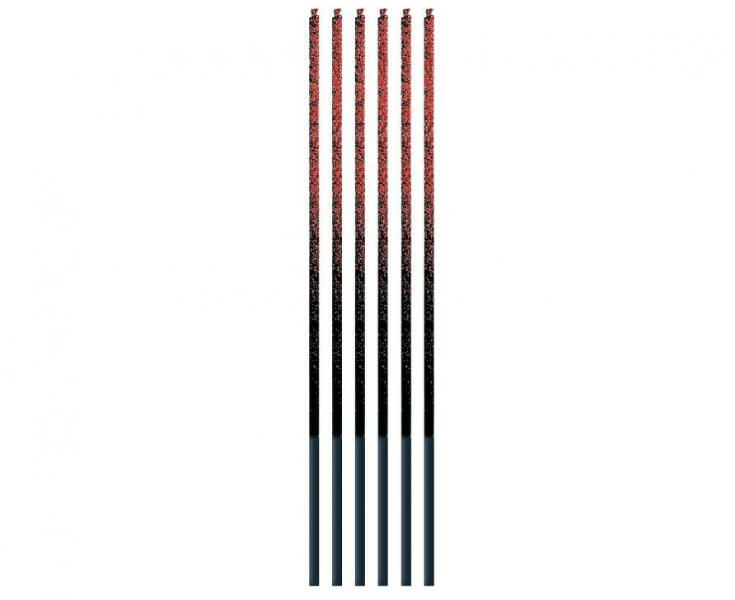Piros Ombre Red Glitter tortagyertya, gyertya szett 6 db-os (MLG161953) - kidsfashion