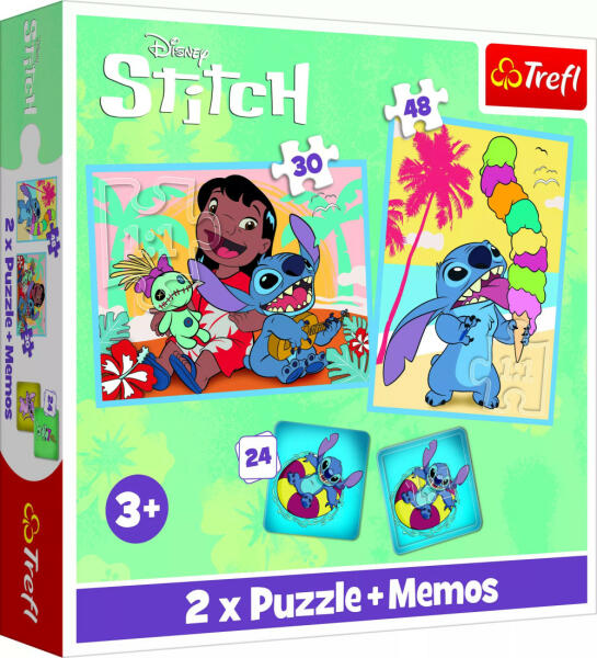 Lilo & Stitch 2 az 1-ben puzzle és memória játék (93585)