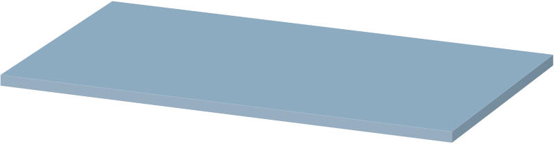 Larga pult 80x45 cm kék S932-031