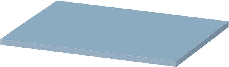 Larga pult 60x45 cm kék S932-030