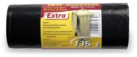 Kukazsák 135 liter ( 10 db / roll ) extra