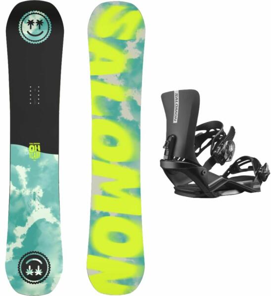 Salomon SET OH YEAH+RHYTHM BLACK , Negru , 143 (Placa snowboard