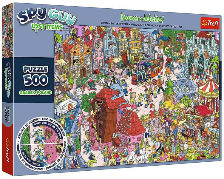 Spy Guy - Gdansk városa nyomozós képkereső puzzle 500 db-os (37479)