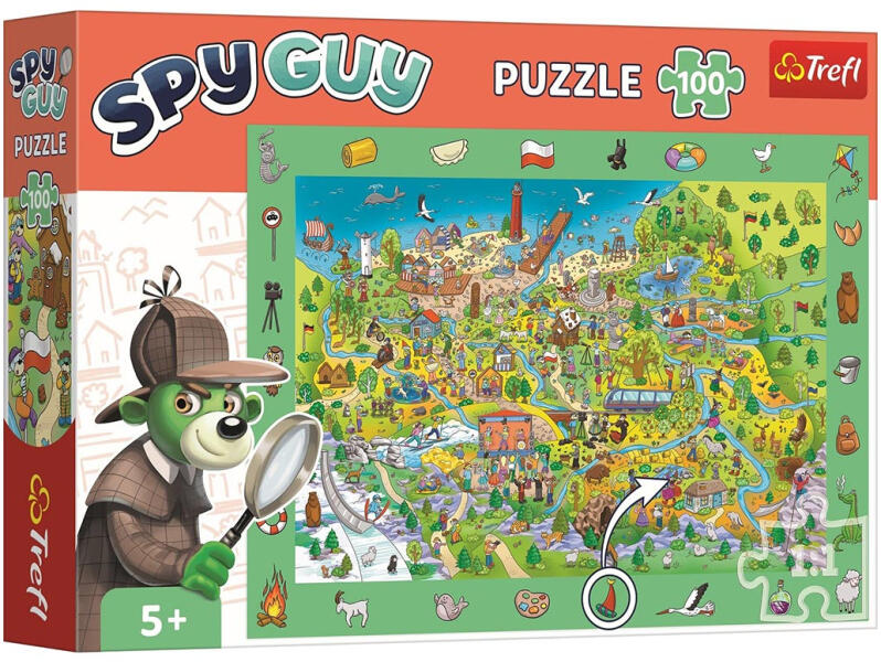 Spy Guy - Lengyelország nyomozós képkereső puzzle 100 db-os (15596)