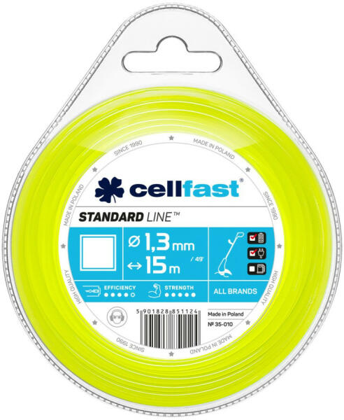 STANDARD damil fűkaszákhoz - négyzet profillal 1, 3 mm x 15 m