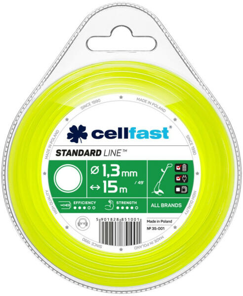 STANDARD damil fűkaszákhoz - kerek profillal 1, 3 mm x 15 m