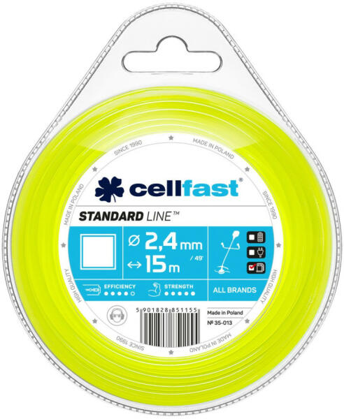 STANDARD damil fűkaszákhoz - négyzet profillal 2, 4 mm x 15 m