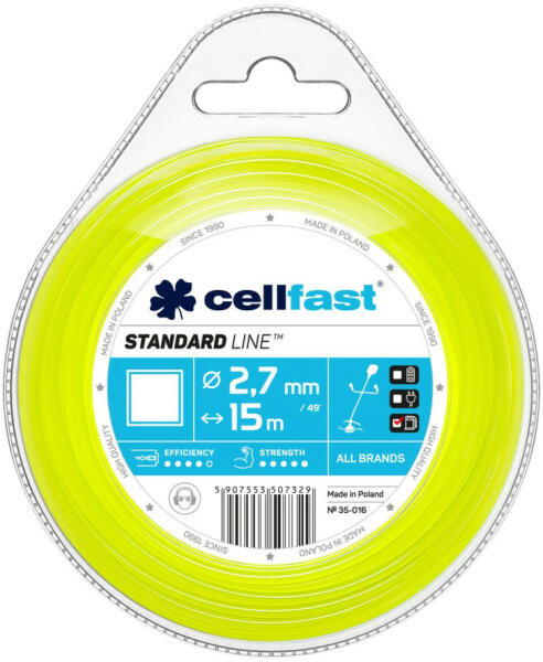 STANDARD damil fűkaszákhoz - négyzet profillal 2, 7 mm x 15 m