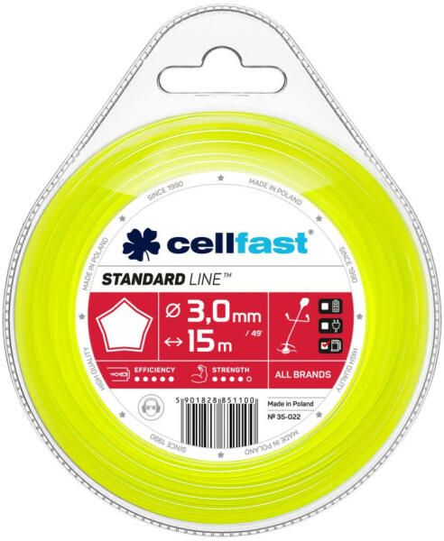 STANDARD damil fűkaszákhoz - csillag profillal 3, 0 mm x 15 m