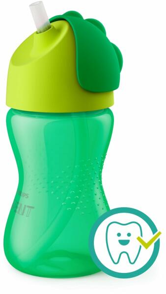 Avent Bendy szívószálas zöld 300 ml (SCF798/01)