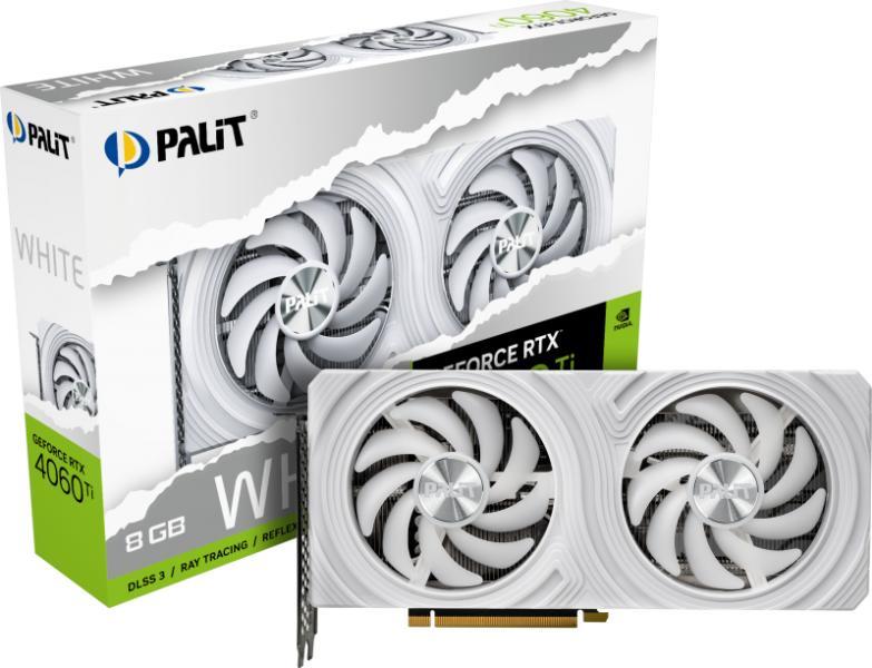 Palit GeForce RTX 4060 Ti White 8GB (NE6406T019P1-1048L) Placa