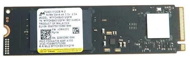 Vásárlás: Micron 512GB MTFDKBA512QFM-1BD1AABGA Belső SSD meghajtó