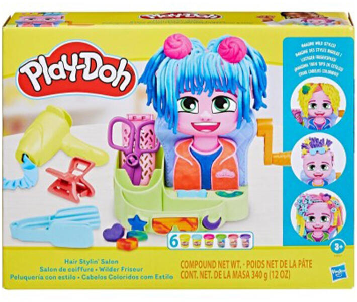 Play-Doh: Fodrászszalon 6 tégely gyurmával (F8807)