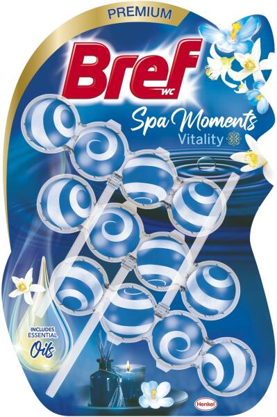 Spa Moments Wellness Vitality WC-frissítő 3x50 g