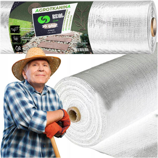 Geotextil, gyommentesítő agrotextil, 70g/m2 1, 6x100m, fehér