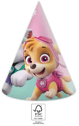 Paw Patrol Skye and Everest, Mancs Őrjárat Parti kalap, csákó 6 db-os FSC (PNN94115)