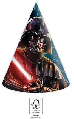 Star Wars Galaxy Parti kalap, csákó 6 db-os FSC (PNN93958) - kidsfashion