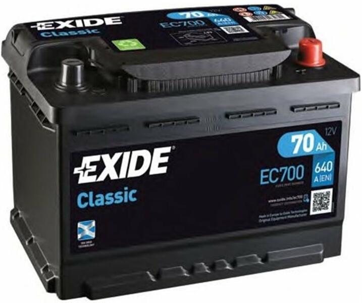 Classic EC700 70Ah 640A right+ (EC700)