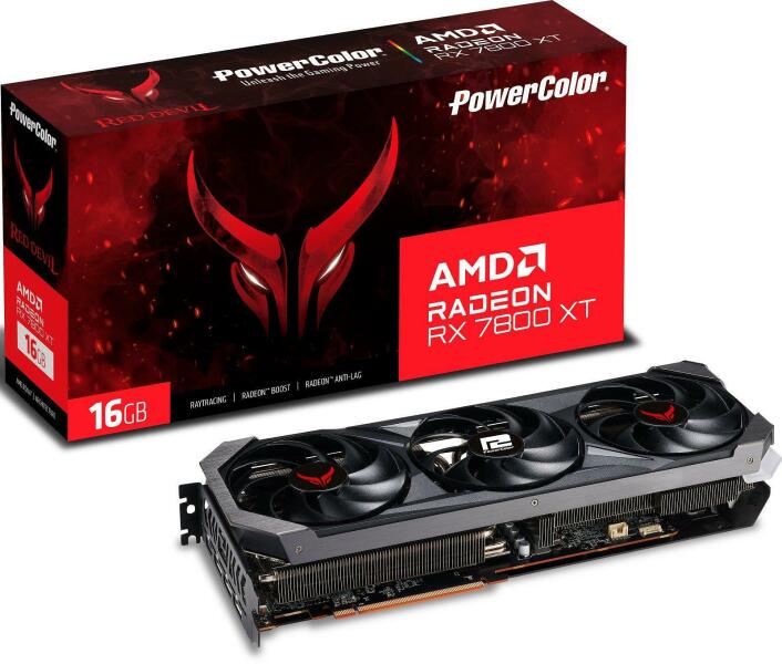 Radeon RX 7800 XT Red Devil 16GB GDDR6 256bit (RX 7800 XT 16G-E/OC)