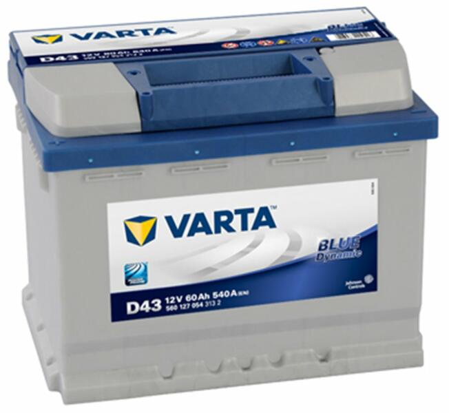 D43 Blue Dynamic 60Ah 540A left+ (560 127 054 3132)