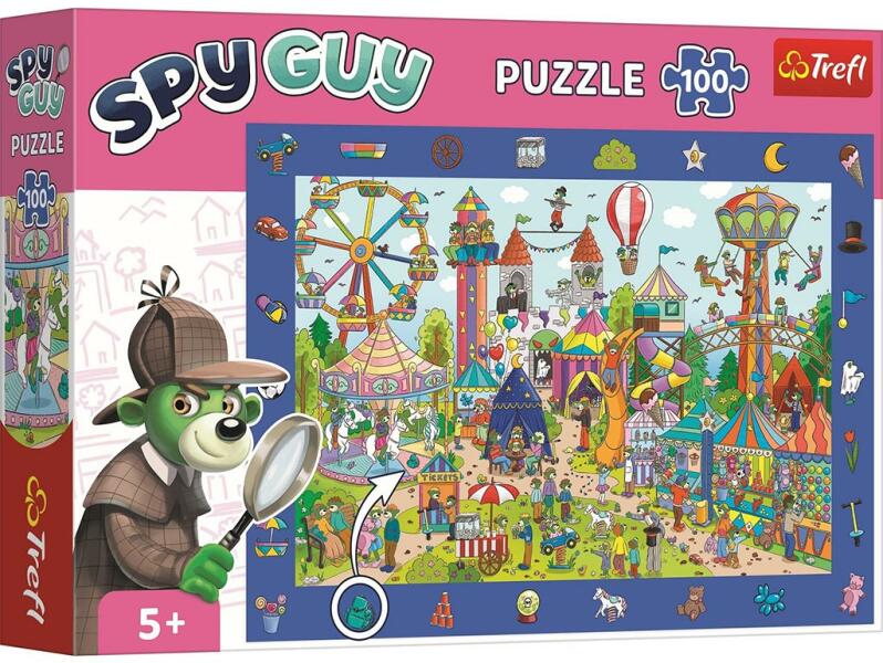 Spy Guy - Vidámpark nyomozós képkereső puzzle 100 db-os (15592)