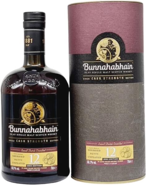 Bunnahabhain 正規品 12年 6本セット Bunnahabhain 12 Ani Cask Strength Whisky 0.7L, 60.1% (Whisky