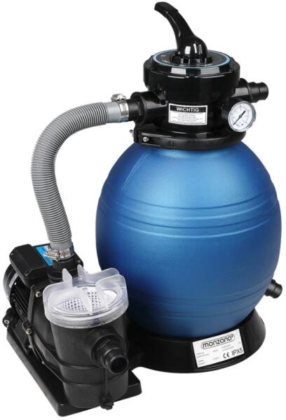 Medence vízforgató szivattyú és homokszűrő 9600 liter/h 30 m³-es medencéig