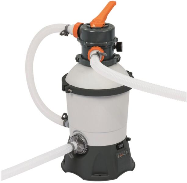 Homokszűrős medence vízforgató szivattyú 3000 liter/h teljesítménnyel kisebb medencéhez