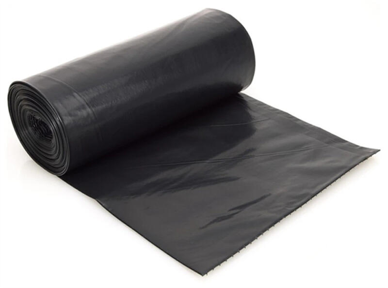 Szemeteszsák 200 liter 95 x 120 cm 10 db/tekercs 30 mikron fekete - tonerklinika