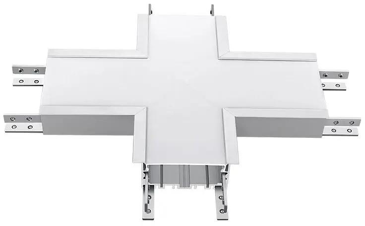 X alakú csatlakozó süllyeszthető lineáris LED lámpákhoz 16W természetes fehér - SKU 394 (394)