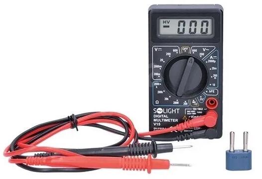 Multiméter max. AC 500V, max. DC 500V / 10A dióda teszt hangjelzés V15 (V15)