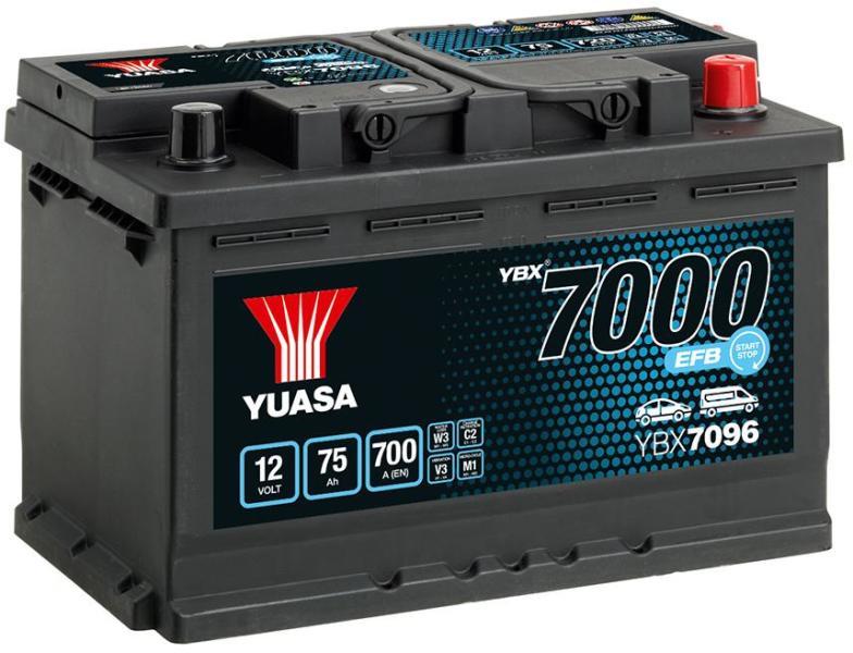 75Ah 700A right+ (YBX7096)