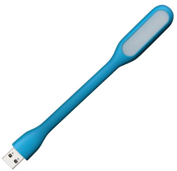 Mini USB LED lámpa, hidegfehér, kék színű (USB Light) (1626)