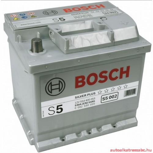 Bosch Silver S5 12V 54Ah 530A right+ (S50 020) (0092S50020) vásárlás, Autó  akkumulátor bolt árak, akciók, autóakku árösszehasonlító