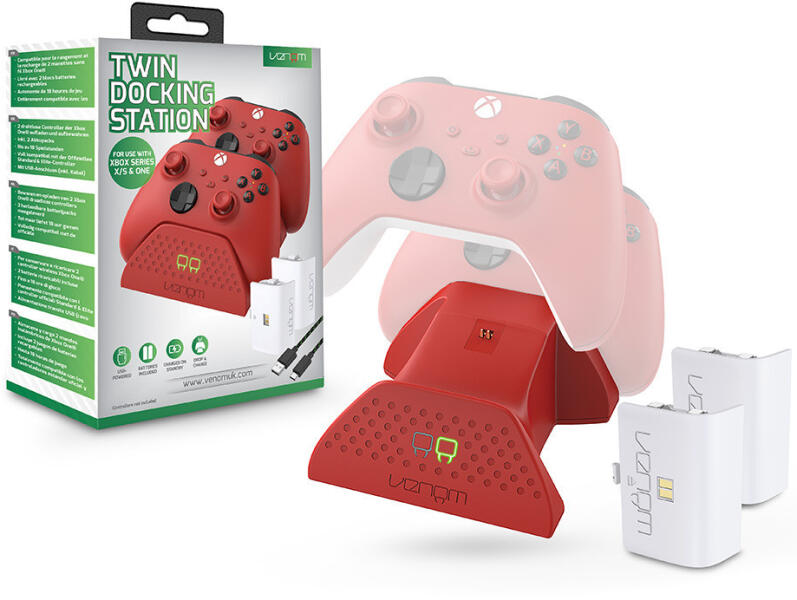 Twin Docking Station for Xbox Series S/X red (VS2879)